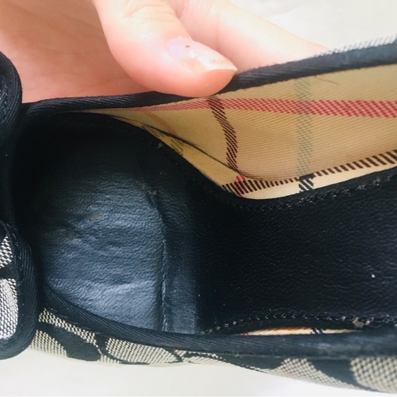 COACH Wedge Heels Sweetie Canvas Signature Emblem Bows Size 6.5M - Picture 13 of 16